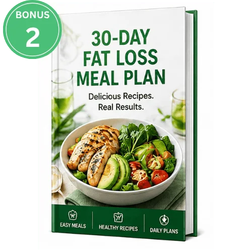 Bonus 2: 30-Day Fat Loss Meal Plan ebook