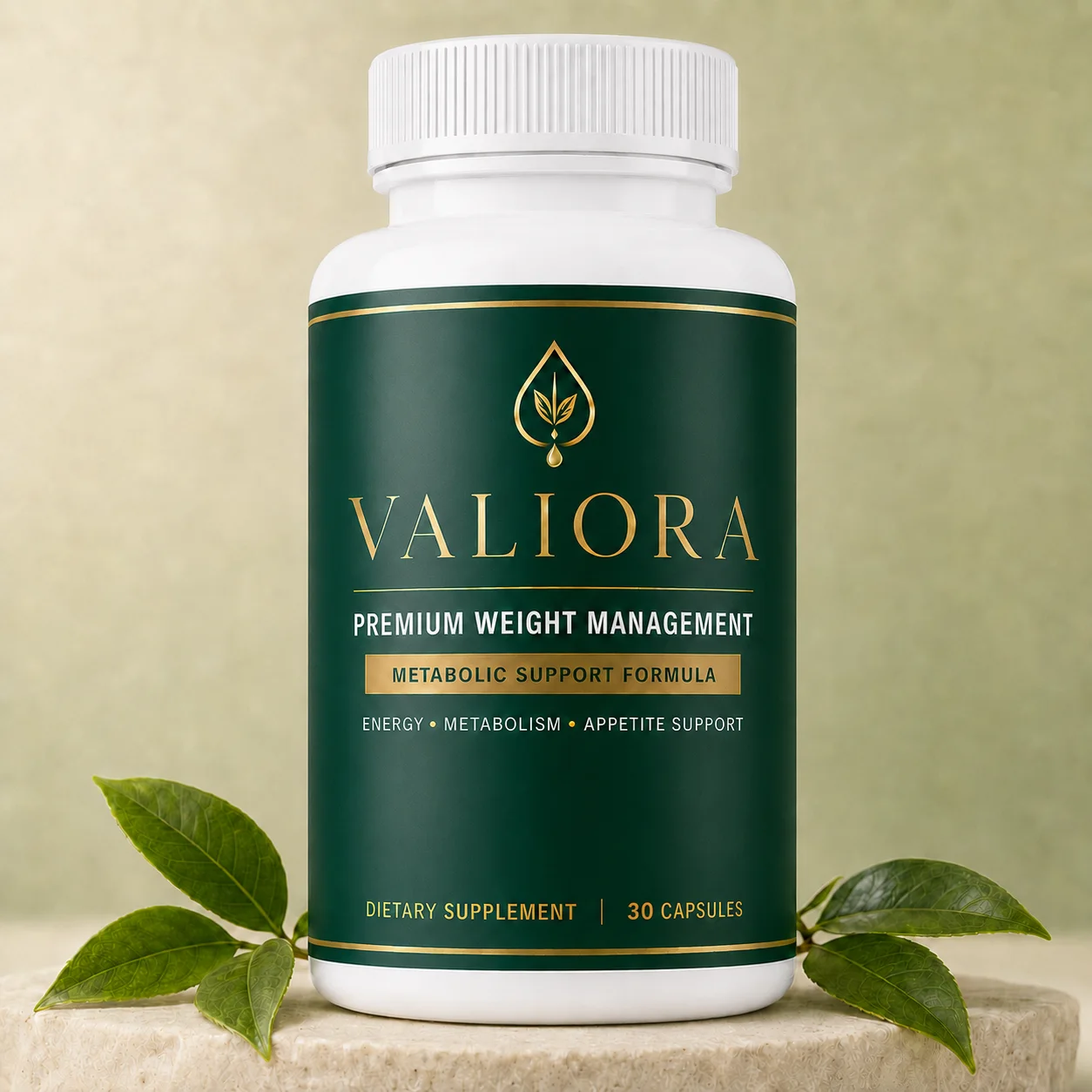 Valiora premium weight management bottle, 30 capsules